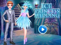 Relooking de mariage de princesse de glace-jeu pou Screen Shot 0