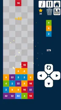 2048 Drop n Merge Numbers: Match 3 Columns Puzzle Screen Shot 8