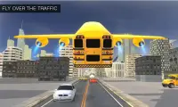 Flying School Bus Simulator 3D: Extreme Tracks Screen Shot 3