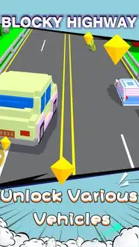 Blocky Highway Screen Shot 3