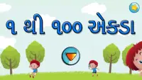 Kids Gujarati - 1 to 100 Gujarati Ank learning Screen Shot 0