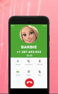 Barbie princess Fashion Doll Call Simulator Screen Shot 1