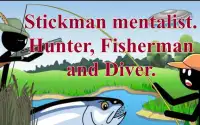 Stickman: Hunter fisherman and scuba diver Screen Shot 1