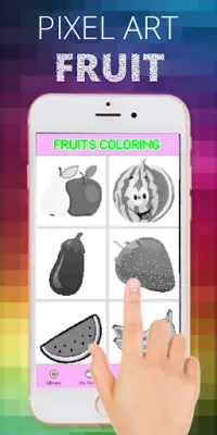 Fruits Pixel Art Coloring By Number Screen Shot 1