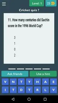 Cricket quiz with me Screen Shot 0