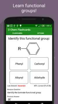 Organic Chemistry Flashcards Screen Shot 4