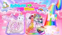 Rainbow vs Unicorn Makeup Slime Screen Shot 0