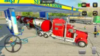 Minyak Tanker Long Trailer Lori Simulator-Jalan K Screen Shot 14