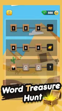 Word Treasure Hunt - Creative word game Screen Shot 3