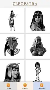 Cleopatra Color by Number - Pixel Art Game Screen Shot 0