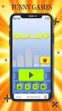 ninja jump - attack and jump Screen Shot 0