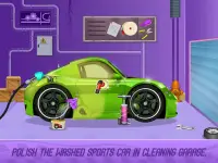 Kids Sports Car Wash Cleaning Garage Screen Shot 3