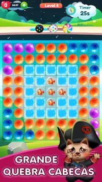 Kitty Bubble : Puzzle pop game Screen Shot 3