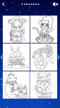 Coloriage enfants de Noël Screen Shot 2