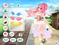 ドレスアップエンジェルアニメガールゲーム-女の子向けゲーム Screen Shot 0