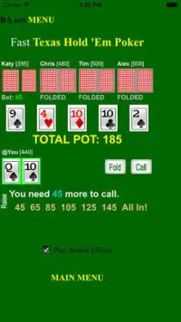 Fast Texas Hold ´Em Poker BA.net Screen Shot 1