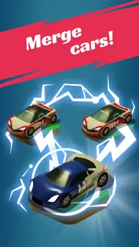 Merge Car - offline idle car racing game Screen Shot 0