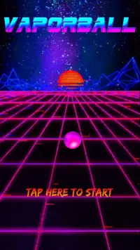 VaporBall - Fun Addictive Vaporwave Arcade Game! Screen Shot 2