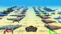 바다 동물의 왕국 전투 : 전쟁 시뮬레이터 Screen Shot 11
