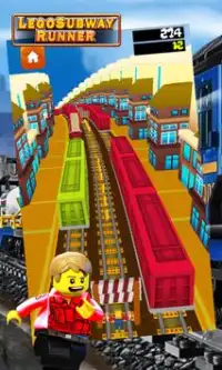 Lego Subway Runner Surfers Screen Shot 2
