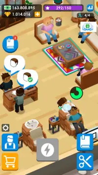 Idle Barber Shop Tycoon - Juego de Gestión Empresa Screen Shot 5