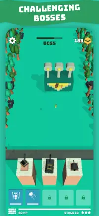 Blokk Defense - Tower Defender Against Cute Blocks Screen Shot 3