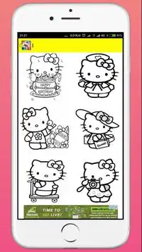 Coloring Book for Hallo Kitty Screen Shot 3