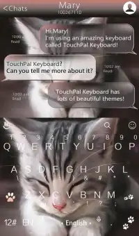 Cats Keyboard Theme Screen Shot 1