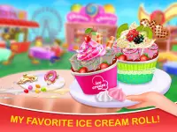 Ice Cream Roll Maker : Ice Cream Cooking Chef Game Screen Shot 0