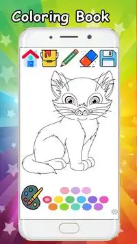 Kitty Cat Coloring Book - Coloring Cat kitty free. Screen Shot 1