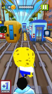 Subway Sponge Neighbor Runner Screen Shot 1