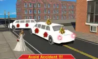 City Wedding Limousine Car Sim Screen Shot 2