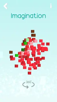 Pixel Puzzle - 3D Rotate Art Game Screen Shot 0