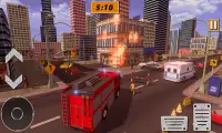 American FireFighter Hero: Fire Truck Simulator Screen Shot 3