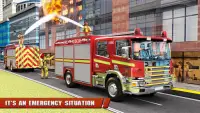 Fire Truck Driving Rescue Sim Screen Shot 5
