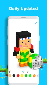 Voxel - 3D Color by Number & Pixel Coloring Book Screen Shot 3