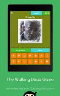 The Walking Dead Game. Characters. Quiz. Screen Shot 9