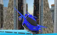 Tương lai Flying Robot Xe Taxi Trò chơi vận tải Screen Shot 11