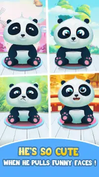 Pu - Cute giant panda bear, virtual pet care game Screen Shot 4