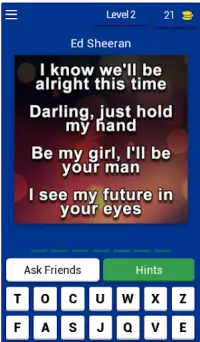 Lyrics Quiz - Guess The Song Screen Shot 2