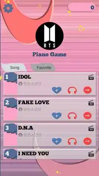 BTS Kpop Piano Tiles Game Screen Shot 0