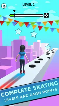 Super Sky Roller - Sky Skating Game Screen Shot 4