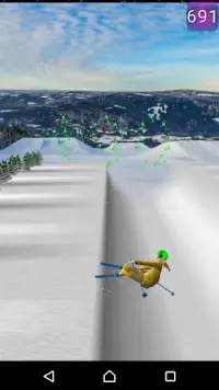 ⛷ Girl Skier. Sport game Screen Shot 1