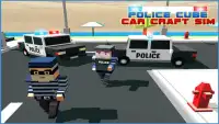 Police Cube Car Craft Sims 3D Screen Shot 10