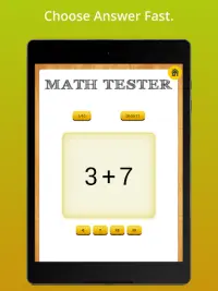 Math Tester FREE Screen Shot 7