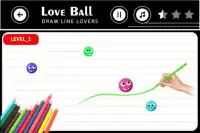 Love Balls Draw Lines Screen Shot 0