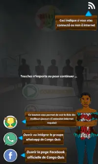 CONGO QUIZ - Questions pour un congolais Screen Shot 0