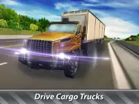 18 Wheeler Cargo Truck Driving Screen Shot 4