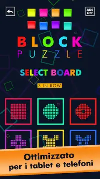 Blocco puzzle tre in fila (Block puzzle) Screen Shot 7