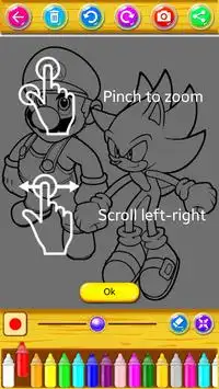 coloring Sonic Dash Fan Screen Shot 2